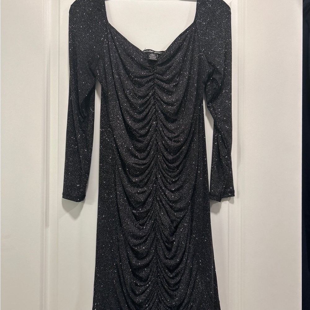 Elegant Black Glitter Dress